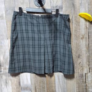 Studio Y Vintage Y2K Black Plaid Mini Skirt 13/14